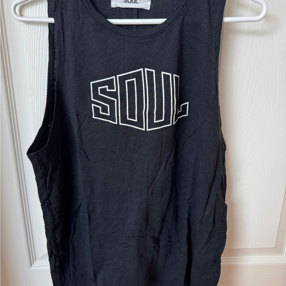 Soulcycle Graphic Black Tank Top